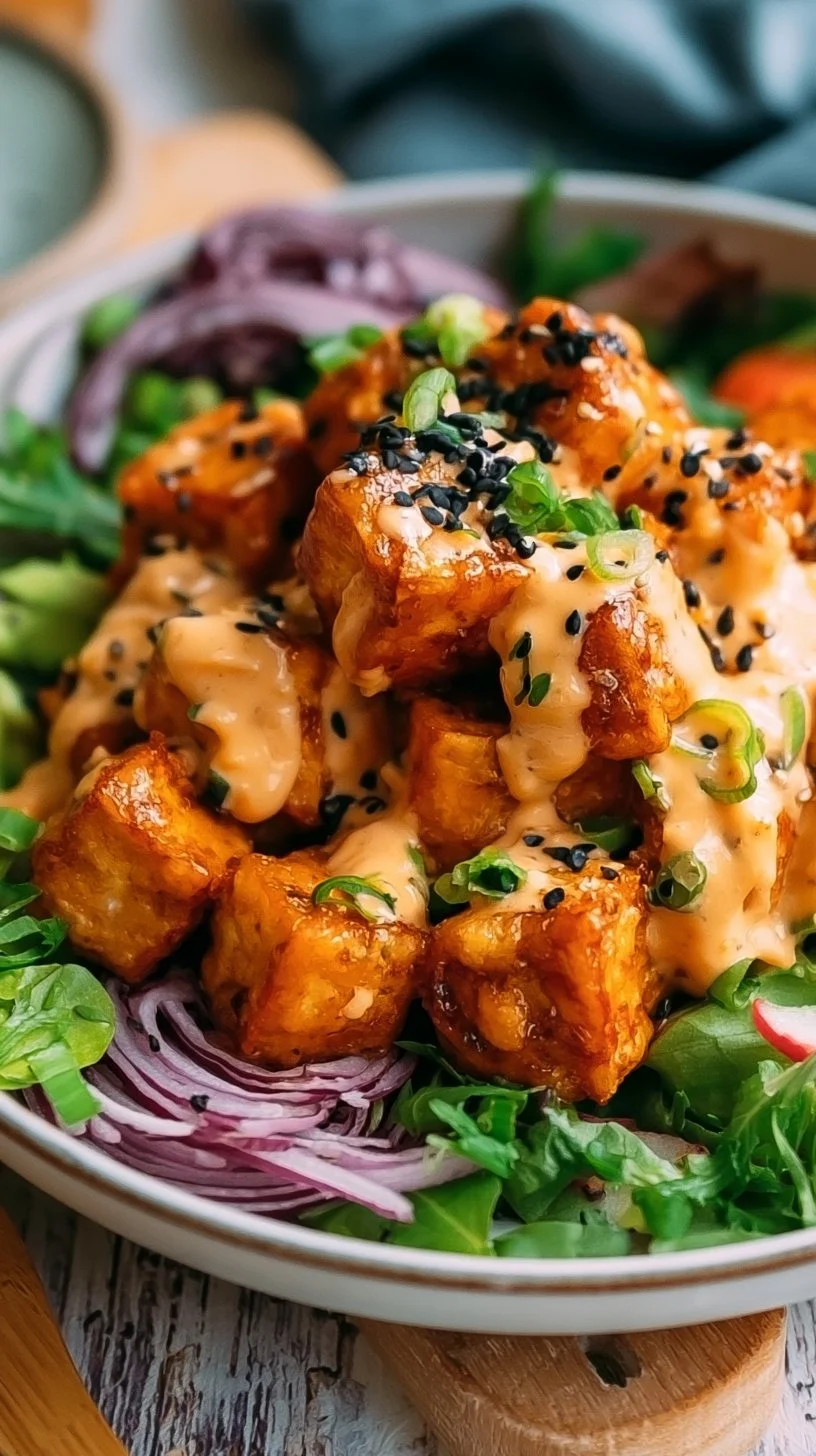 Air Fryer Bang Bang Tofu That Actually Gets Crispy