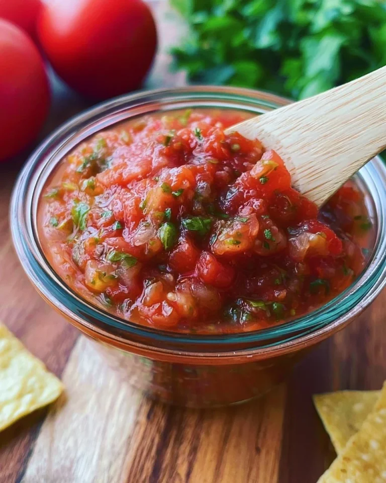 Delicious bowl of best homemade salsa with fresh ingredients and vibrant colors.