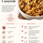 Cheesy ground beef and rice casserole served in a dish with melted cheese on top.