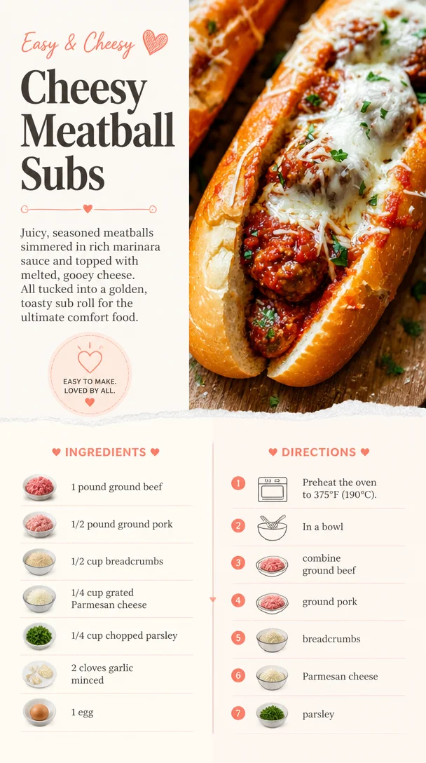 Cheesy Meatball Subs