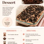 Delicious homemade Dirt Cake dessert with chocolate and creamy layers