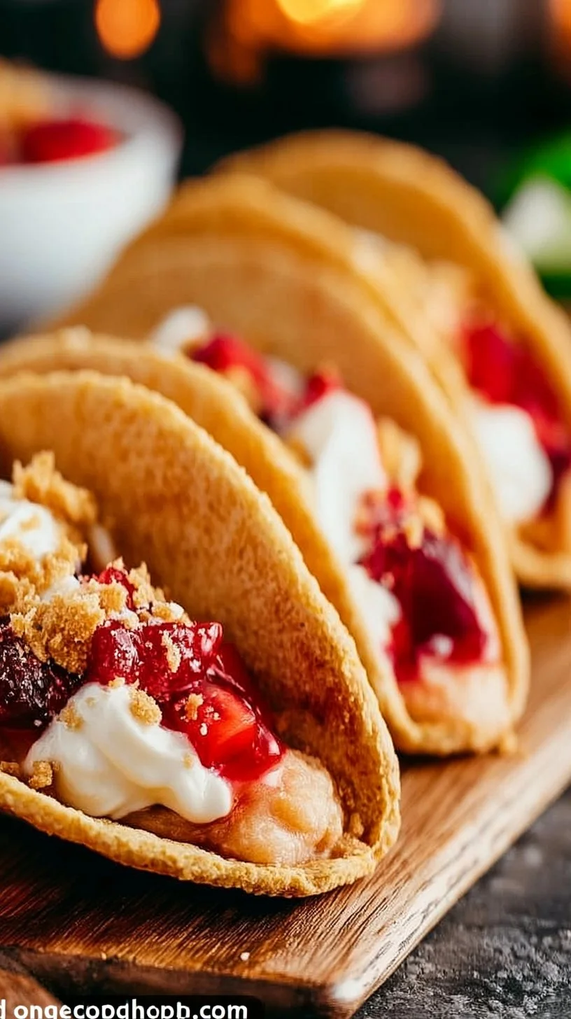 Easy Dessert Tacos