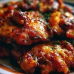 Savory tender chicken recipe served with herbs and spices