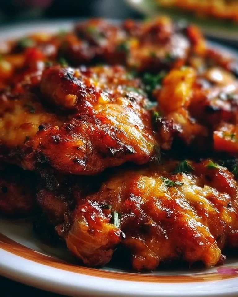 Savory tender chicken recipe served with herbs and spices