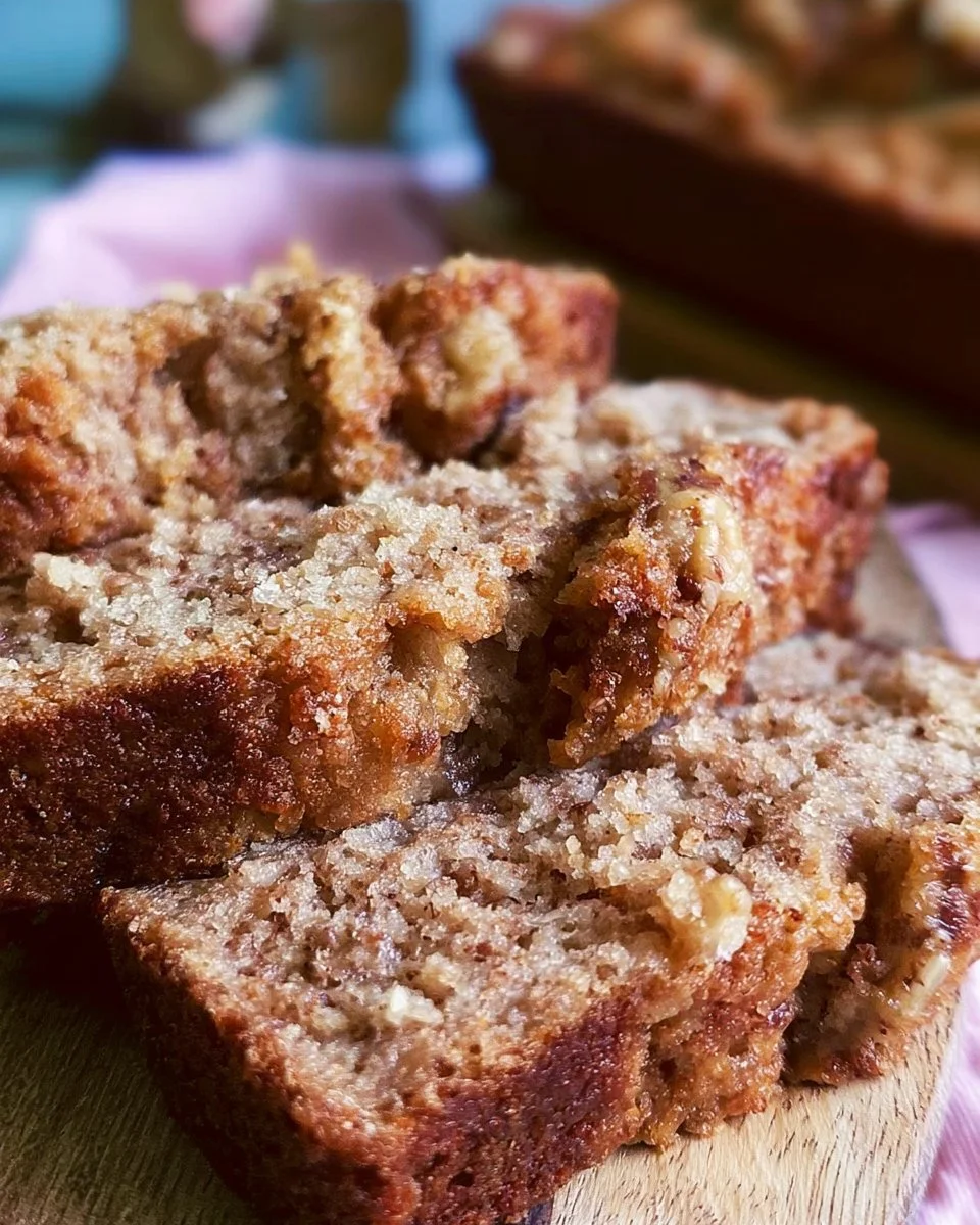 Banana Bread with Coffee Cake Swirl