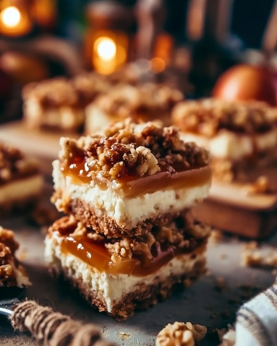 Caramel Apple Cheesecake Bars Recipe