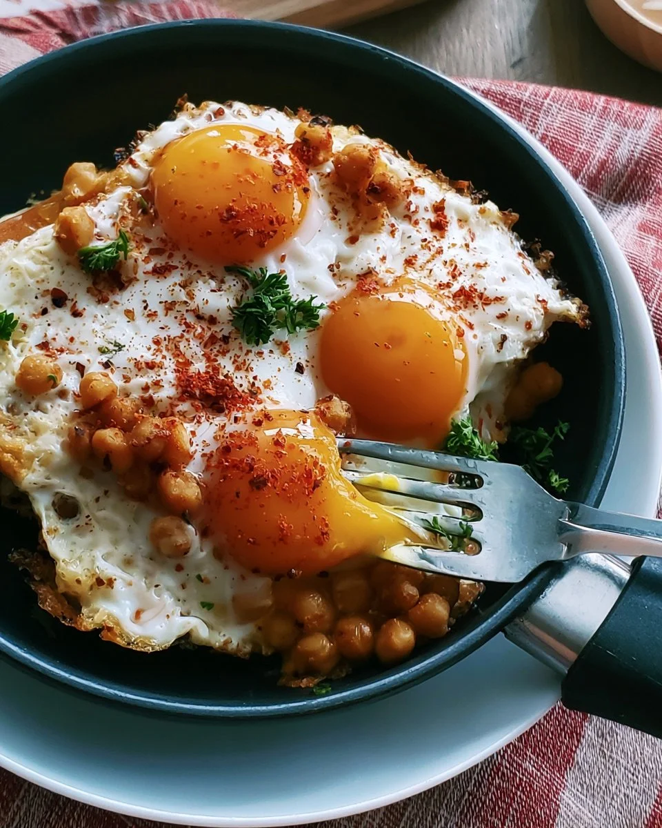 Chickpea Egg Fry Recipe