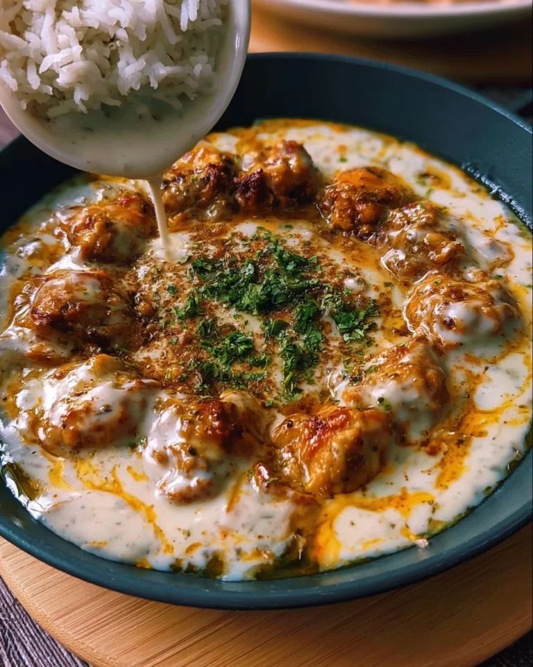 Delicious Creamy Chicken served on a plate