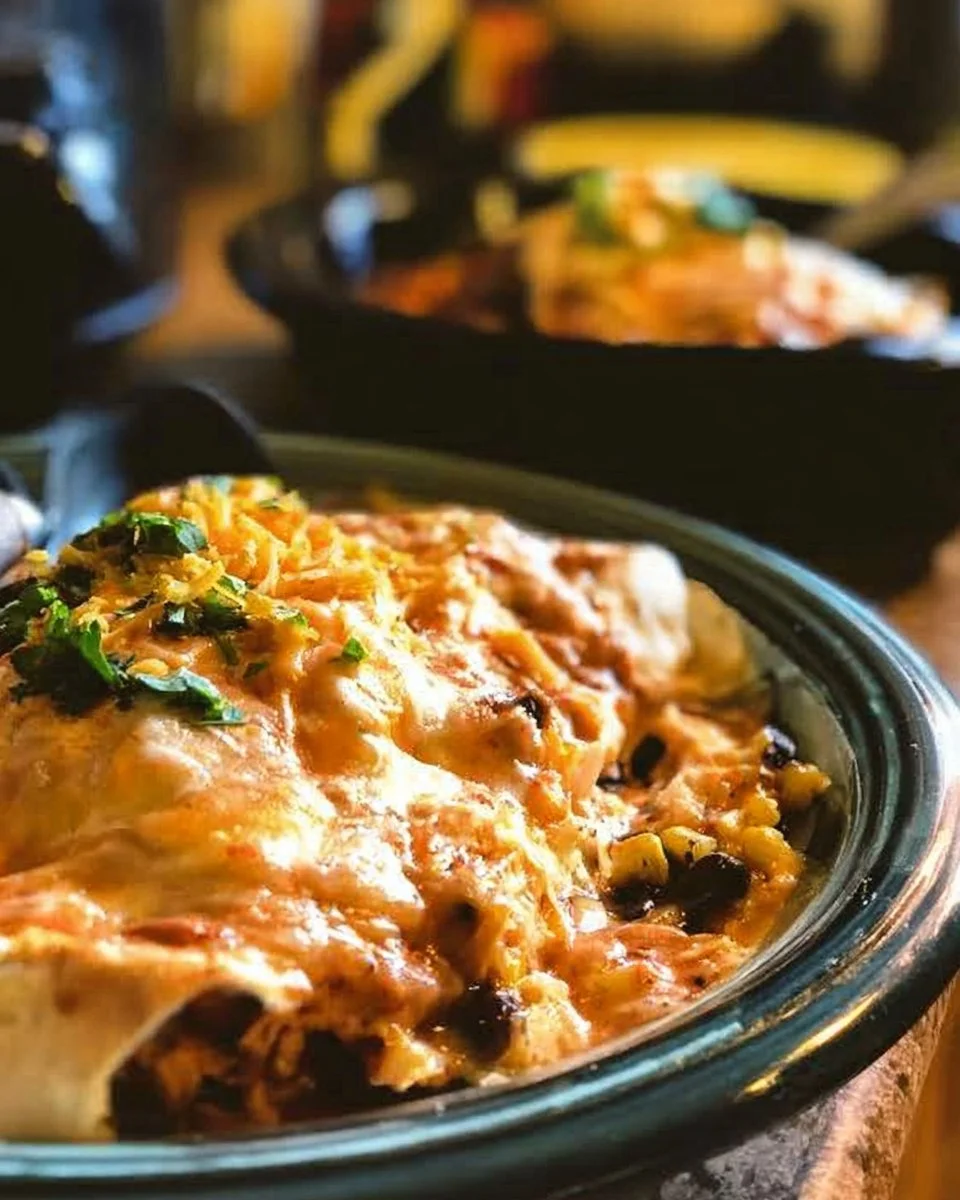 Crockpot Chicken Enchiladas Recipe