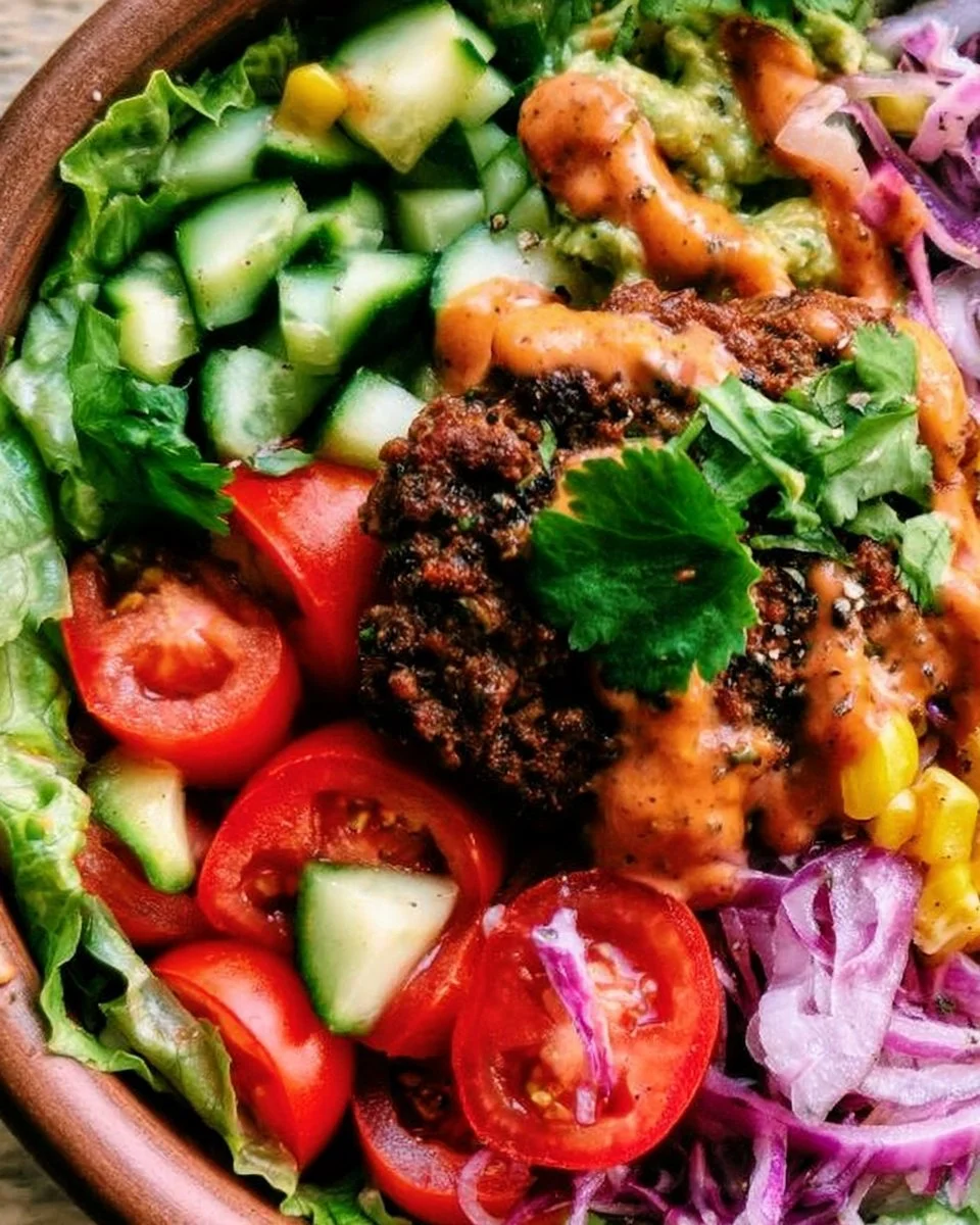 Healthy Burger Bowls