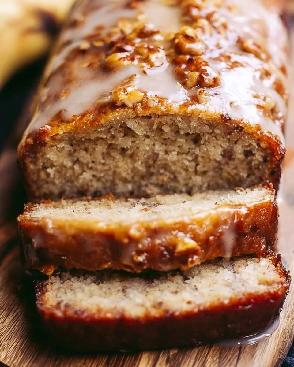 Maple Glazed Banana Bread