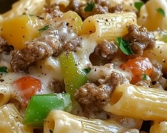 Philly Cheese Steak Pasta