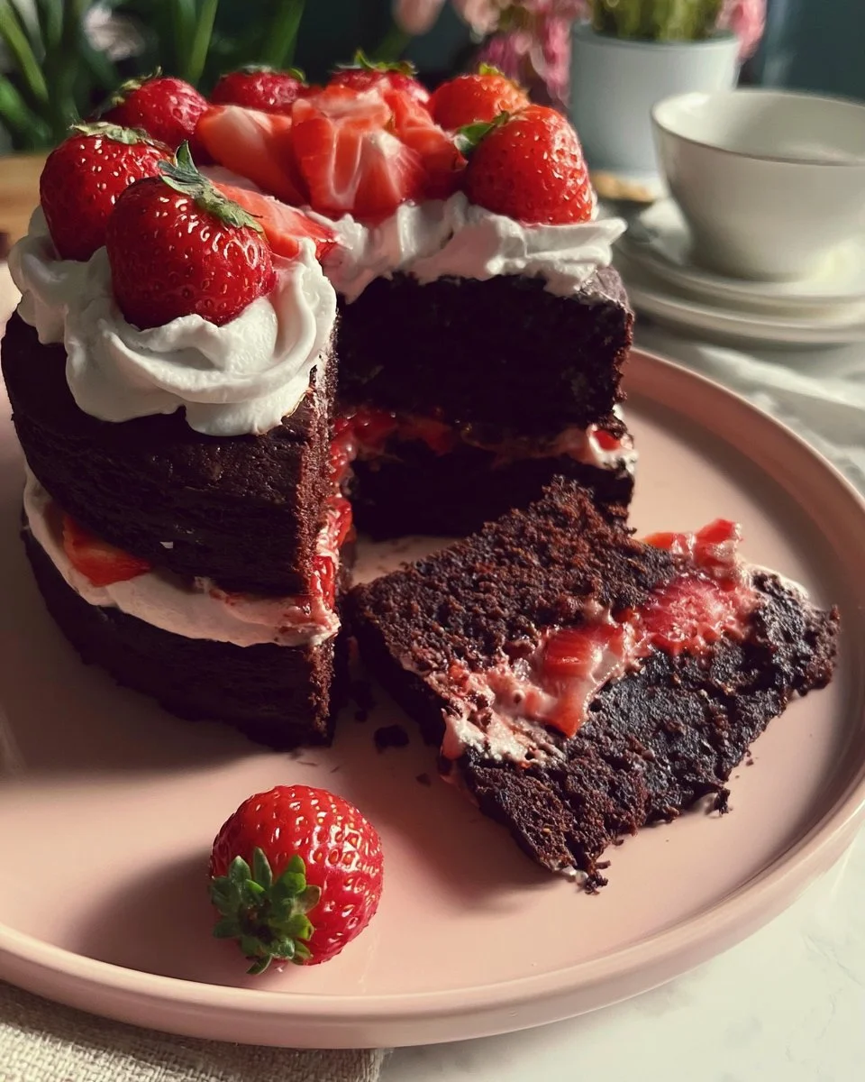 Strawberry Chocolate Cake Recipe