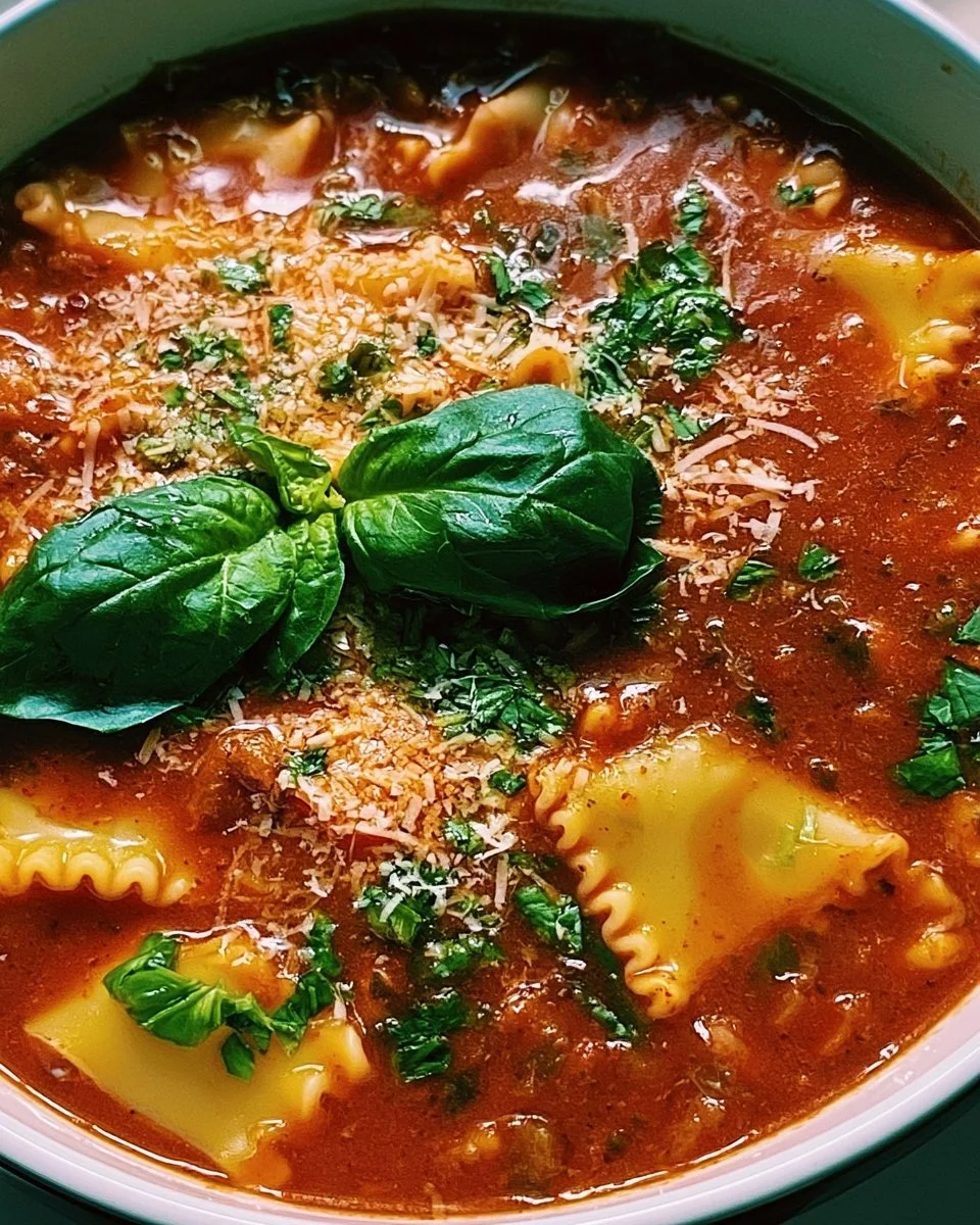 Vegetarian Lasagna Soup