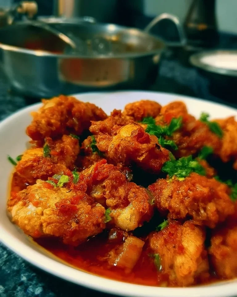 Delicious plate of yummy chicken garnished with fresh herbs.