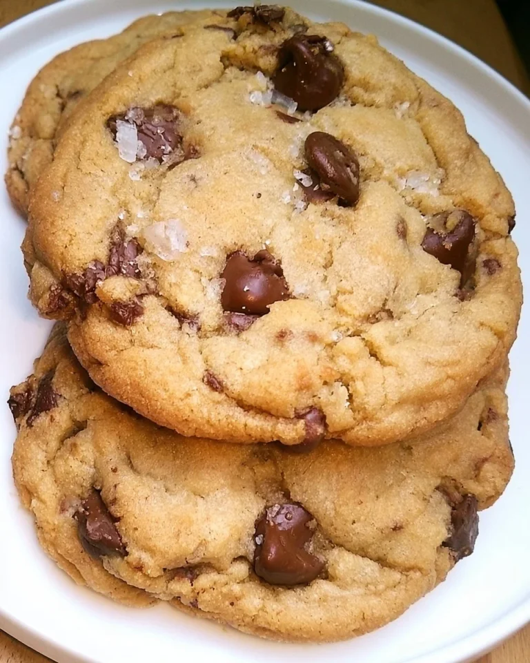 Freshly baked chocolate chip cookies on a cooling rack