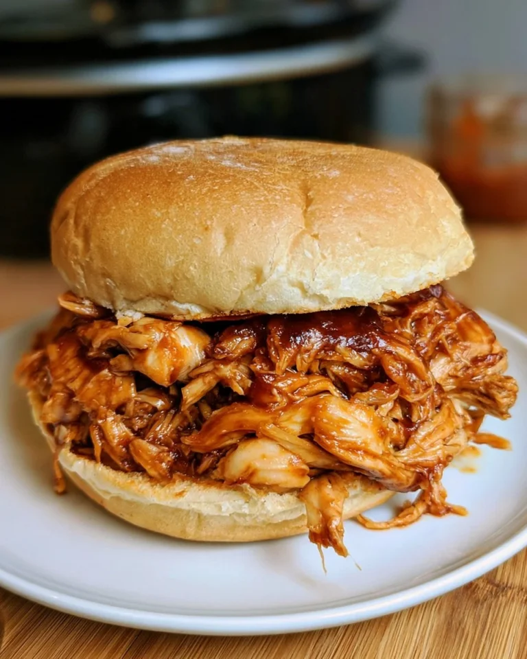 Best Crockpot BBQ Chicken dish served with sides