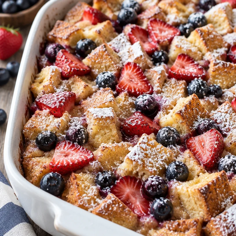 Best-Ever Berry French Toast Casserole Make-Ahead Overnight