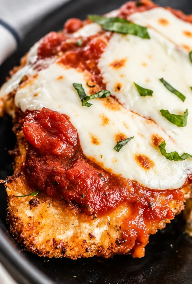 Best-Ever Easy Baked Chicken Parmesan with Fresh Mozzarella and Basil