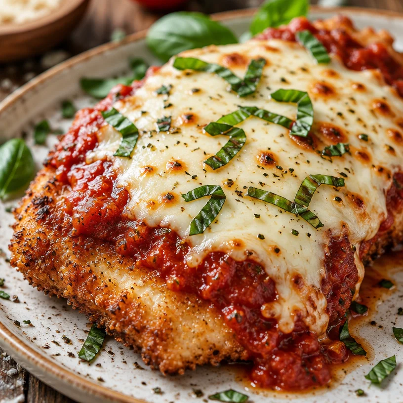 Best-Ever Easy Baked Chicken Parmesan with Fresh Mozzarella and Basil